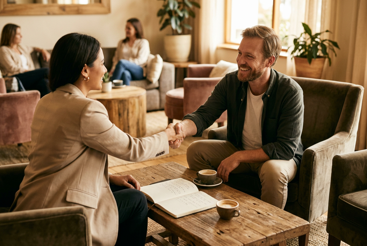Roxana interviewing a prospective ZFG traveler